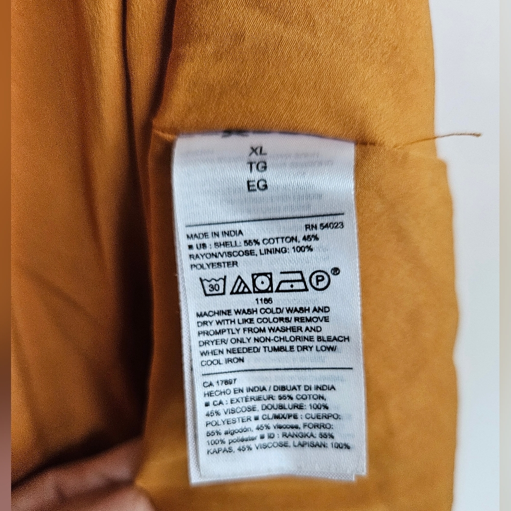 Old Navy |  Floral Dress in Mustard and White - Picture 5 of 5